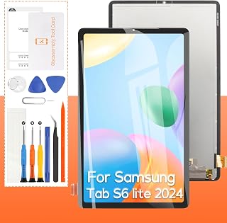 THIRDPOLE 삼성 갤럭시 탭 S6 라이트 2024 스크린 교체 SM-P620 SM-P625 10.4인치 LCD 디스플레이 터치 스크린 디지타이저 풀 어셈블리, 도구 포함