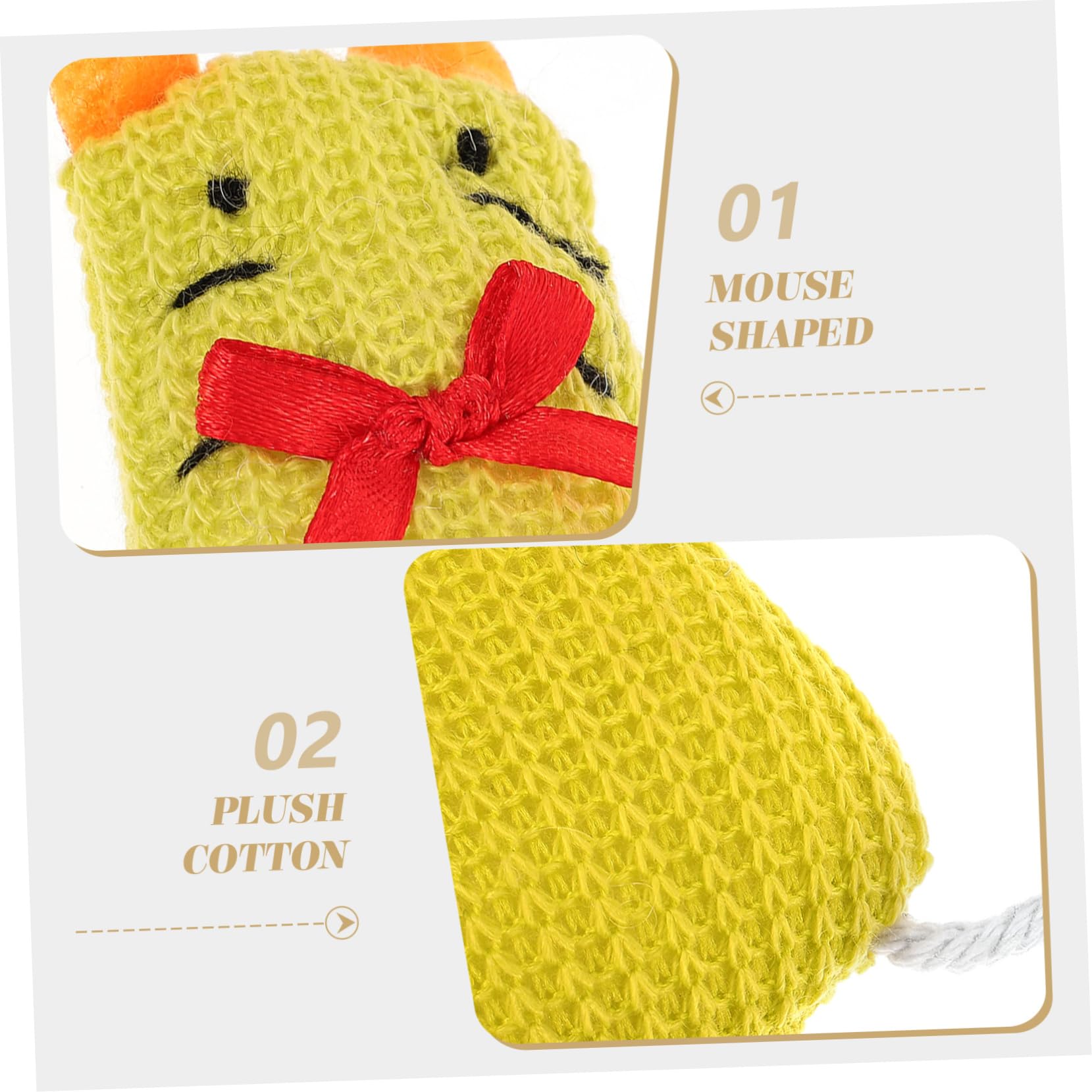 Toyvian 9piezas Juguete De Peluche para Gatos Resistentes Mordeduras Set Ratón De Simulación Juguetes Educativos para Mascotas Casa y Tienda