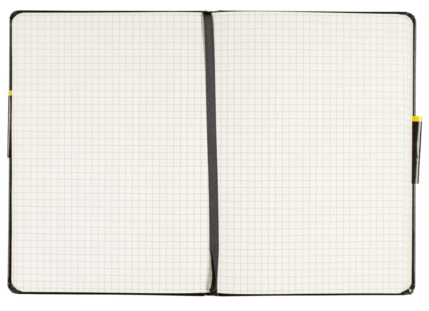 Idena 209281 Notizbuch FSC-Mix, kariert, Papier cremefarben, 96 Blatt, 80 g/m², Hardcover in schwarz (10 Stück, A5)