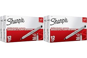 Sharpie Ultra-Fine Point Permanent Markers, 24 Count