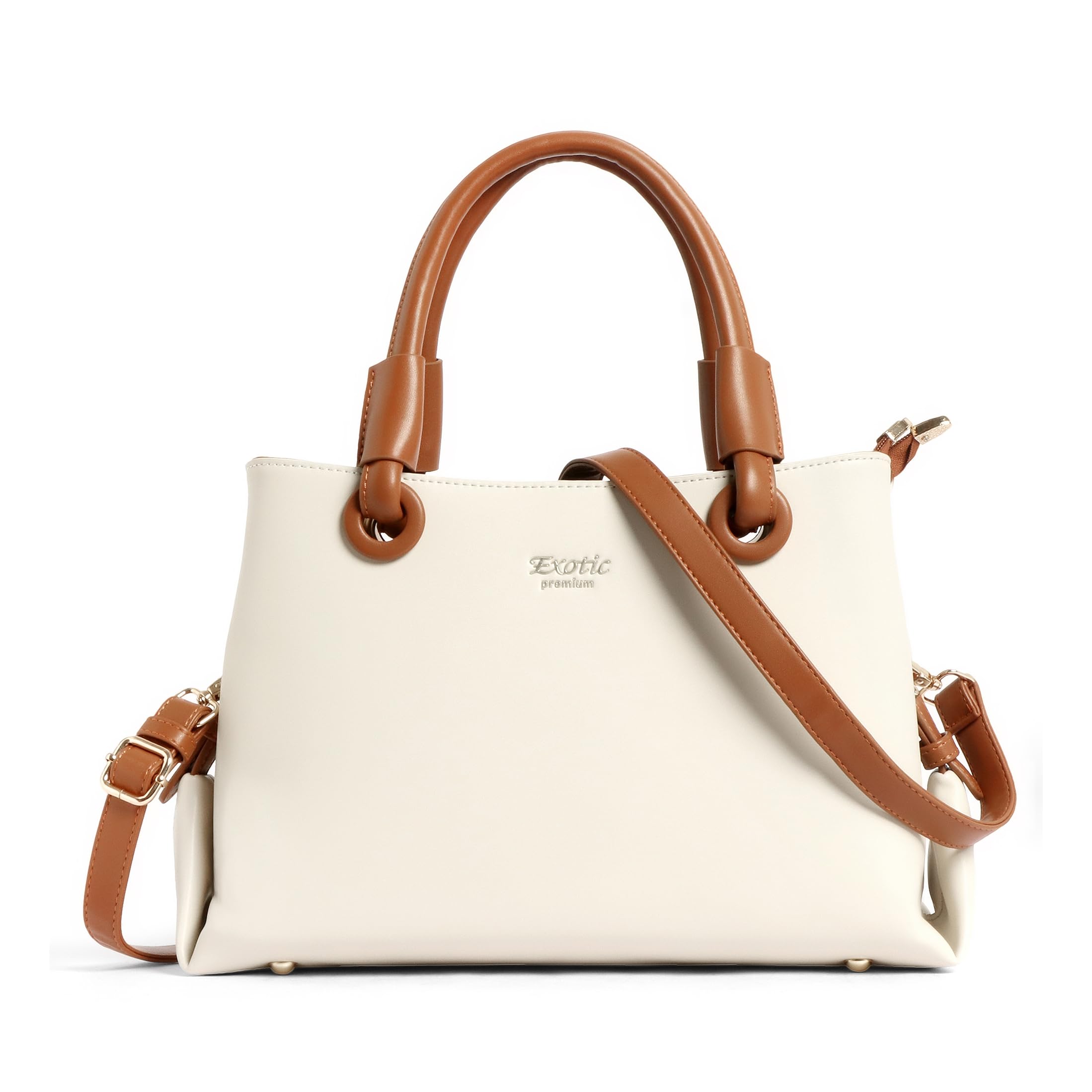exotic Premium Sophisticated Structured Handbag | with Dual Handles | Adjustable Strap | Spacious Compartments (Heritage Charm Collection)-picture-25