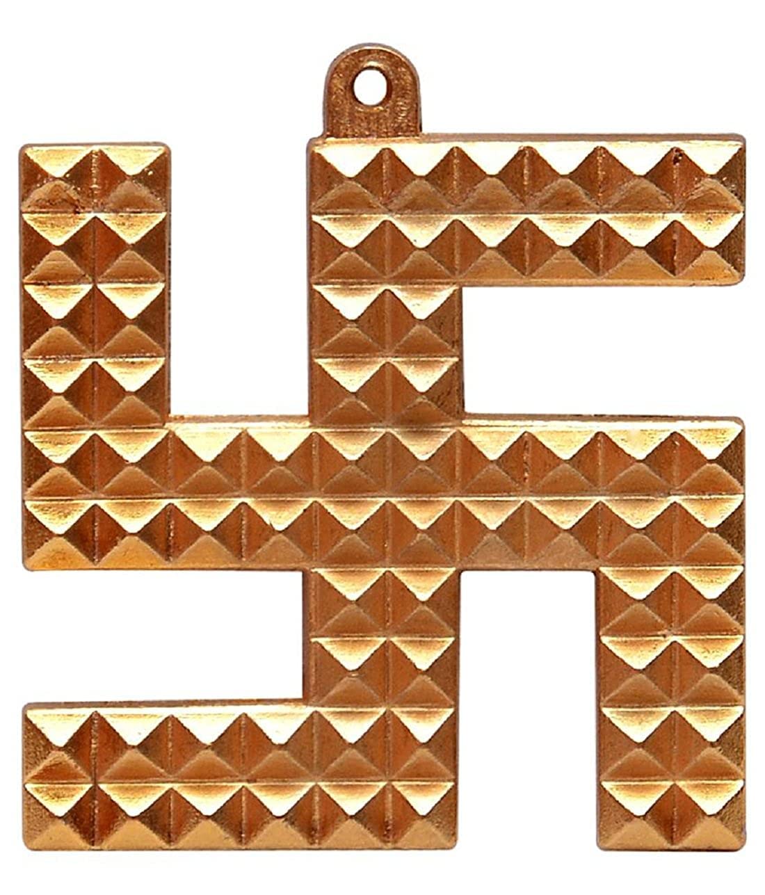 Pyramide Swastik Vastu suspendre en Ashtadhatu pour protéger votre famille