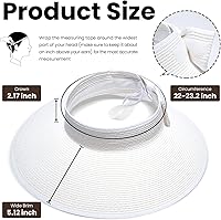 Vista 65 de Simplicity - Sombrero con protección solar UV UPF 50 para mujer, convertible en visera para playa