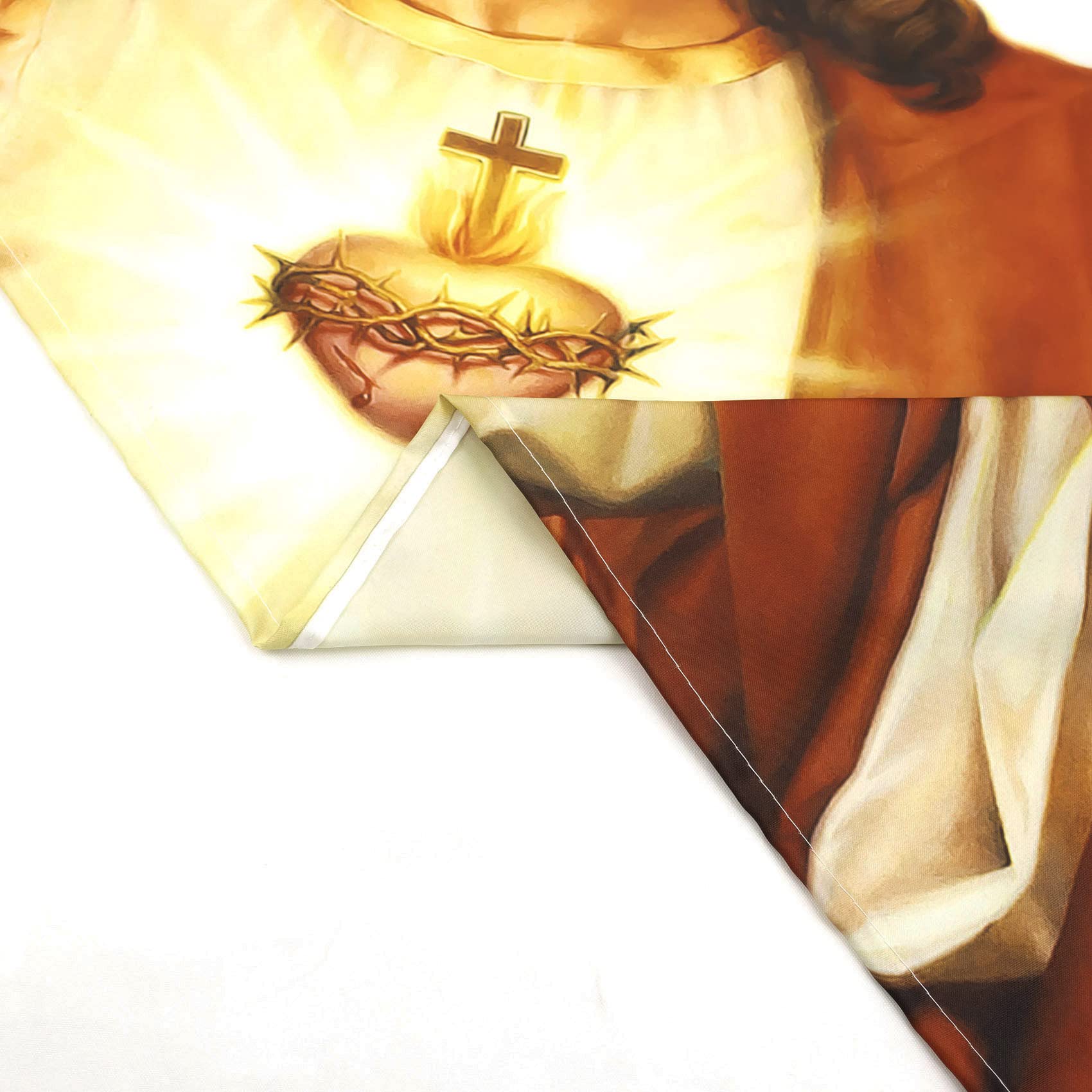 Jesus „I Saw That“ Banner – Lustiger Wandteppich, 91x152 Cm, Mit 4 Messingösen, Für Zimmer, Studentenwohnheim & Dekoration
