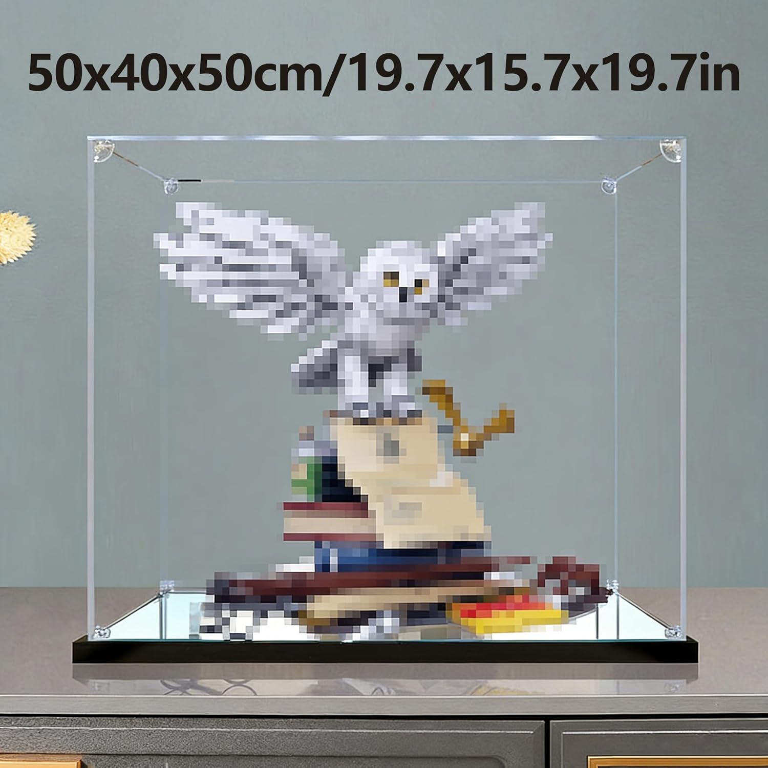Acrylic Display Case Compatible with Lego 76391,Clear Dustproof Display Box Used to Protect The Collectible Model -Only Display Case,B
