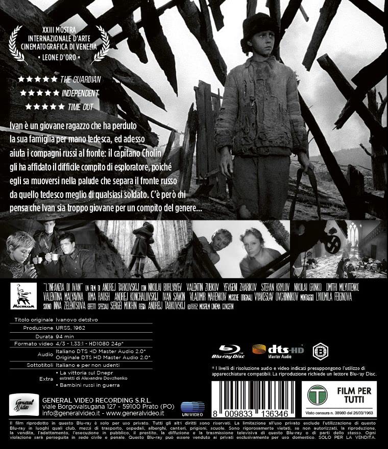 L'Infanzia Di Ivan ( Blu Ray)