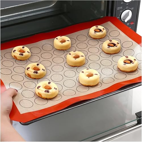Miniatura 4 de Baking Mat For Bake Pans MacaroonPastryCookie Making Nonstick Baking Mats (Color  Wine Red Macaron)