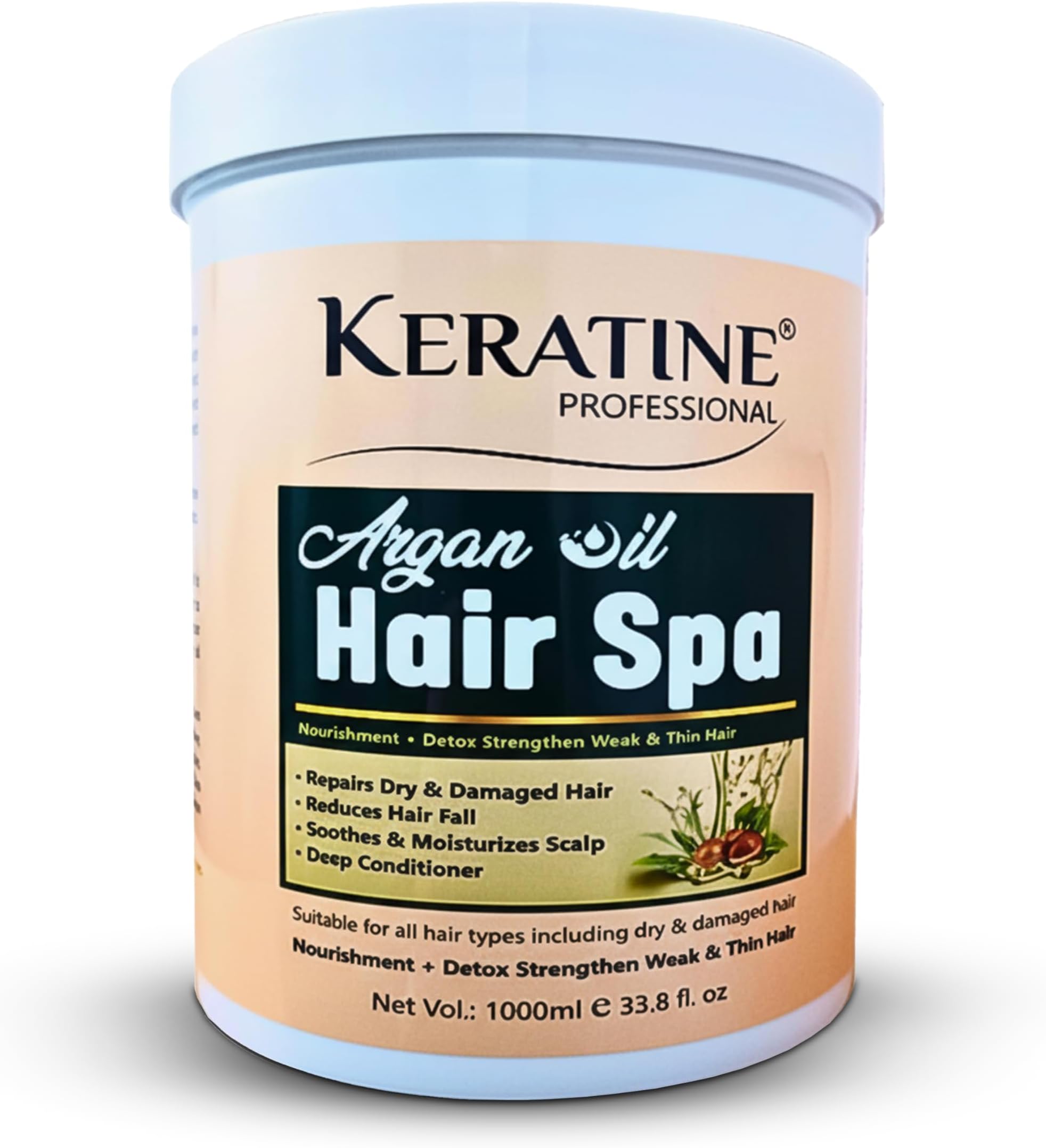 - Argan Oil Hair Spa|Enriched With Deep Hydrating Argan Oil,Olive Oil Hair Mask For Dry,Damaged,Color Treated&Curly Hair|Sulfate,Paraben,Cruelty Free|Made In India,1 Count