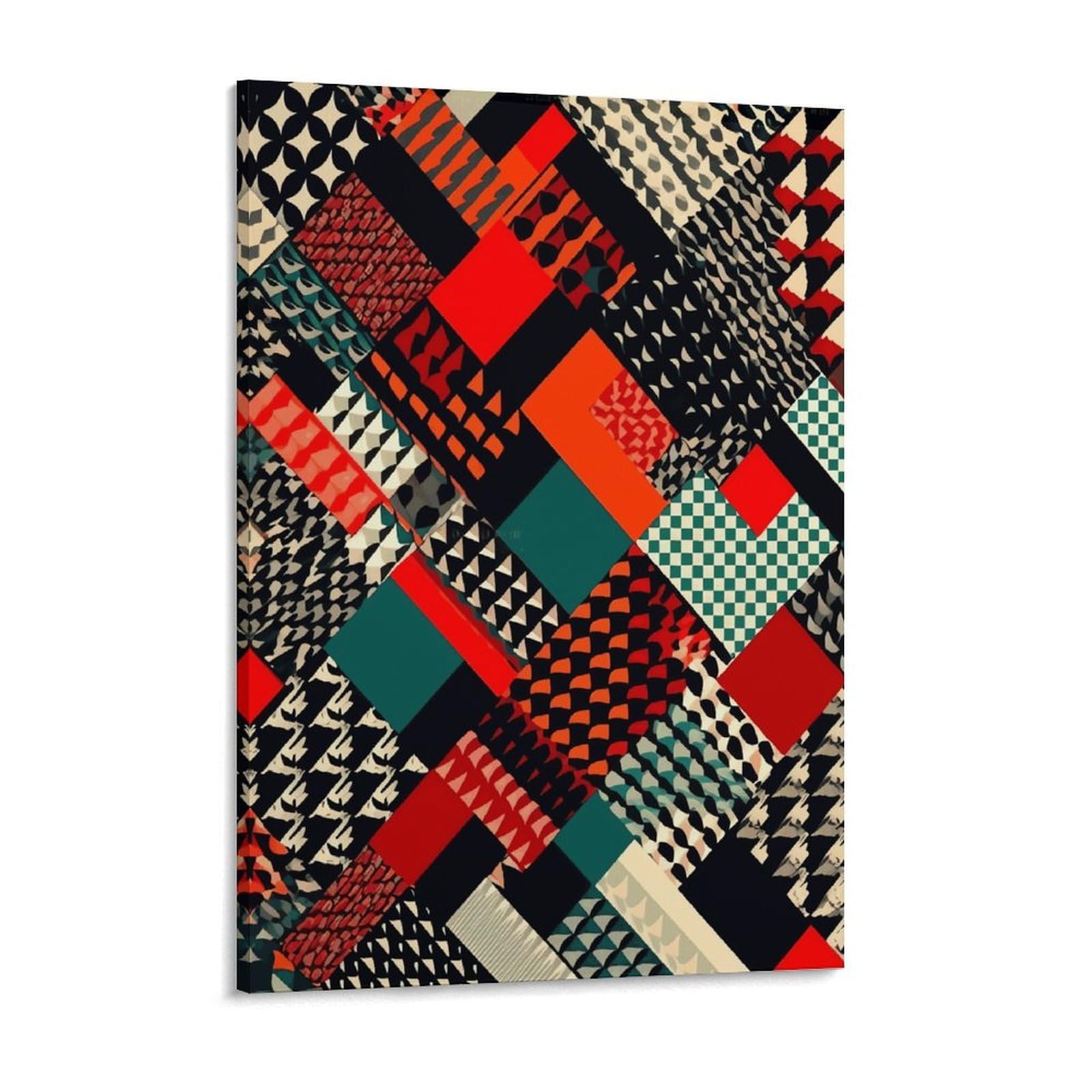 NTVOWPZO Diagonal Geometric Pattern Canvas Wall Art for Bedroom 18x24inch Canvas Prints Artwork for Walls Modern Picture Artwork Painting for Living Room Aesthetic Wall Paintings for Bathroom Kitchen