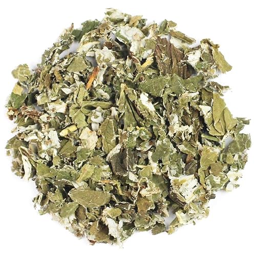 Hoja de frambuesa roja orgánica - 100% orgánico certificado - Té de hierbas - 8 onzas - EarthWise Aromatics