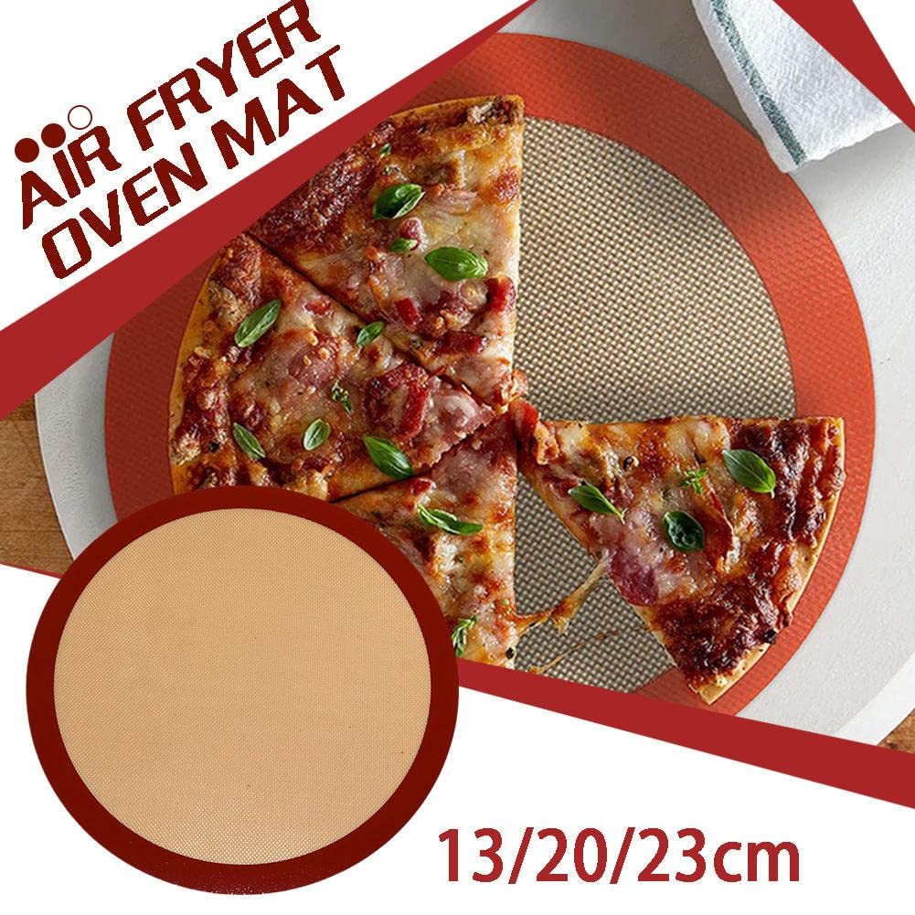 Tappetino Da Forno Rotondo In Silicone Rosa Con Misure Per Giradischi Per Torte - Antiaderente E Resistente Al Calore