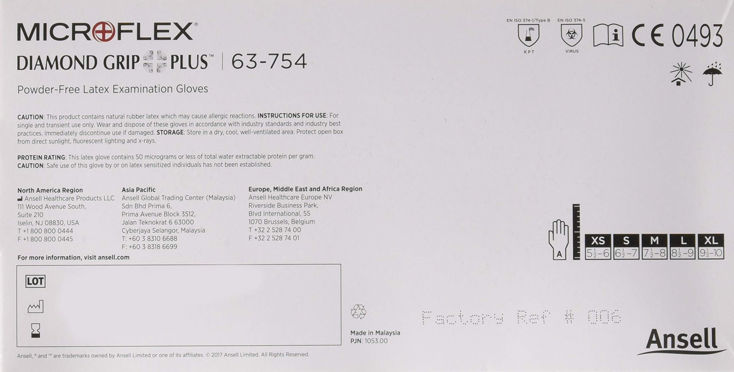 Amazon | MICRO FLEX ダイヤモンドグリッププラス手袋 M 100枚 | 手袋
