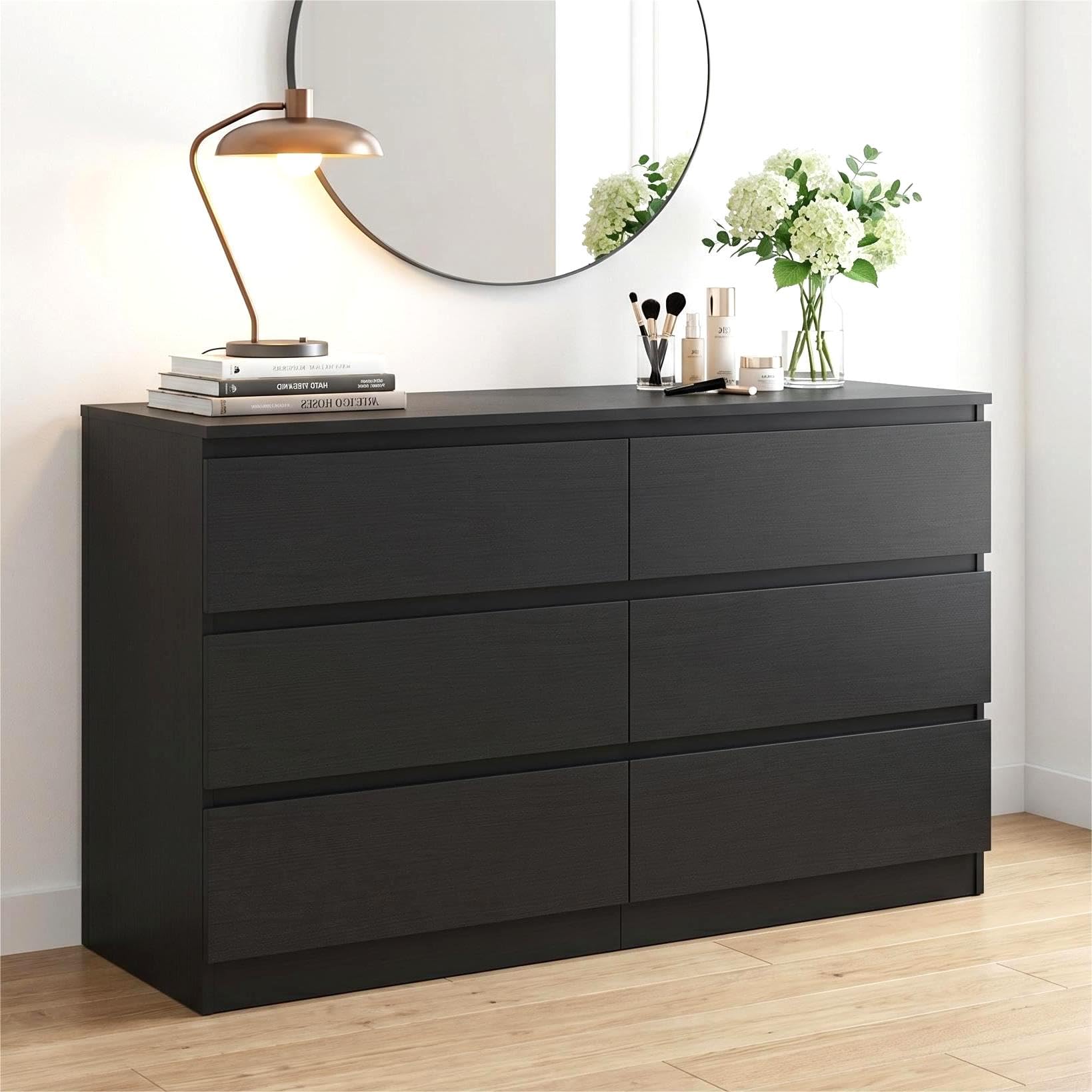 CIPACHO Black Dresser for Bedroom,Modern 6 Drawer Dresser with Deep Drawer,Wide Storage Chest of Drawers,Bedroom Storage Furniture Organizer,TV Stand