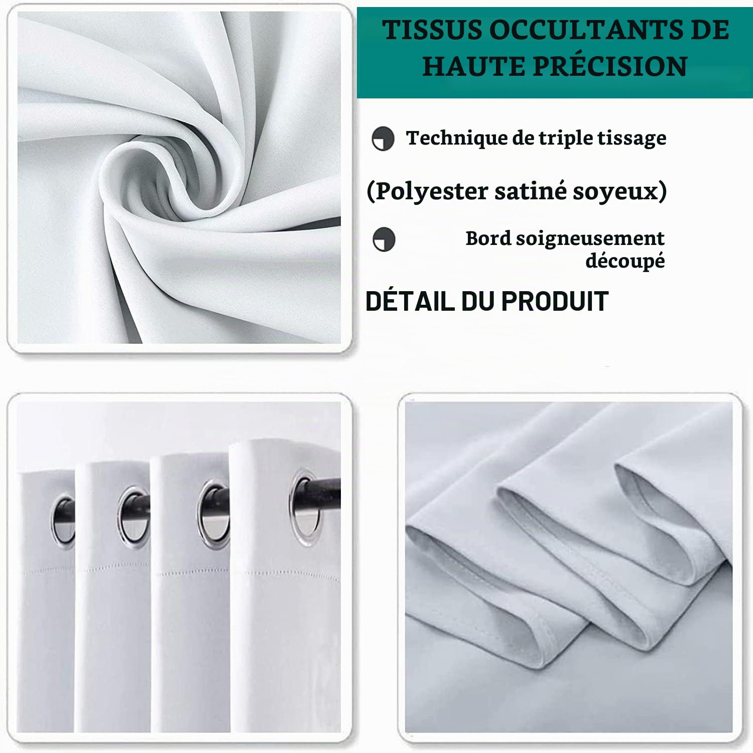 Rideau Occultant Père Noël - Rideaux Isolant Thermique a Oeillet - Lot de 2 Rideau Opaques Anti Bruit - pour Salon Chambre Enfant Fenetre - 140x240 cm (L x H)