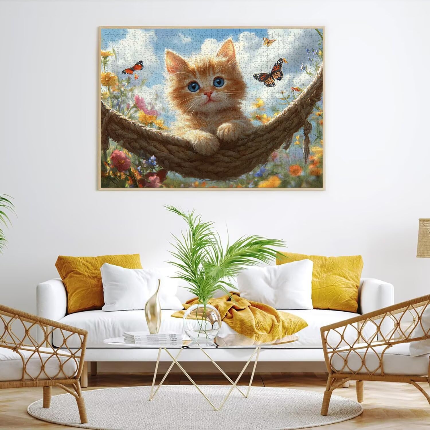 Puzzle 3000 elementów dla dorosłych, gry rodzinne, Cat Spring, n-493