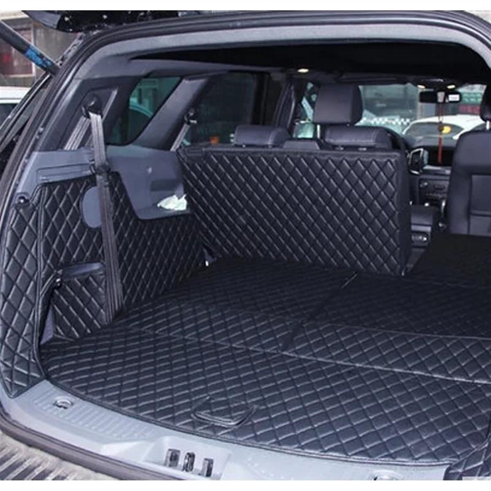 Tappetino per Bagagliaio Compatibile Con Ford Per Everest 7 Posti 2019 2018 2017 2016 Tappetini Per Bagagliaio Per Auto Tappeti Per Bagagliaio Impermeabile Tappetino Per Carico
