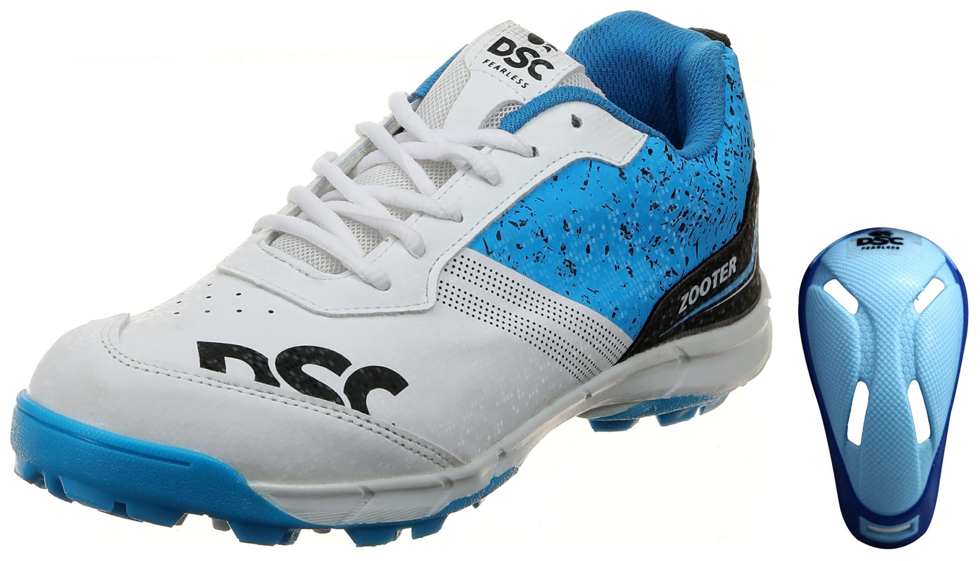 DSC Zooter Cricket Shoe for Men and Boys, Size-7 UK (White-Blue) Armour Cricket Abdominal Guard (Mens, Multicolour) (B0C99M6R74) Amazon Price History, Amazon Price Tracker