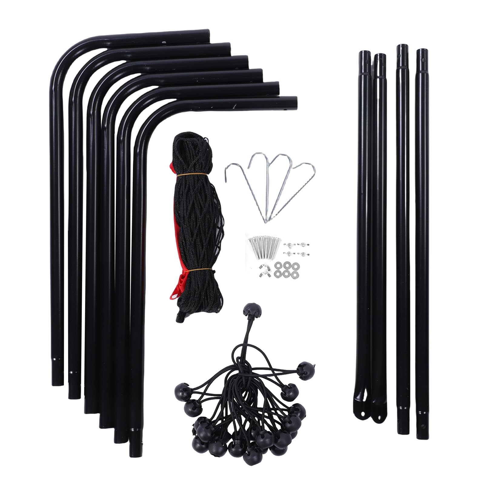 Generic Siatka do Softballu Pitch Back Net Efektywny Trening Regulowana Konstrukcja do Siatkówki Piłka Nożna Stal PE 3,94 X 3,94 Stopy