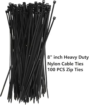 TANG 100 Pieces Zipties for Tarpsl White Cover Tent Shelter Camping Tarpaulin Multi Purpose Waterproof Poly Tarp Cover Reinforced Rip-Stop with Grommets