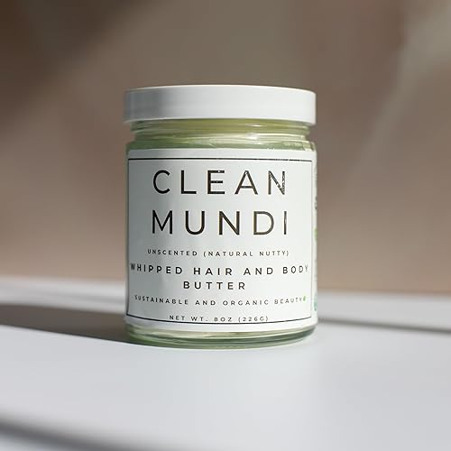 Mantequilla batida para el cabello y el cuerpo  Humedad e hidratación intensas  Piel seca 8 oz (sin perfume)