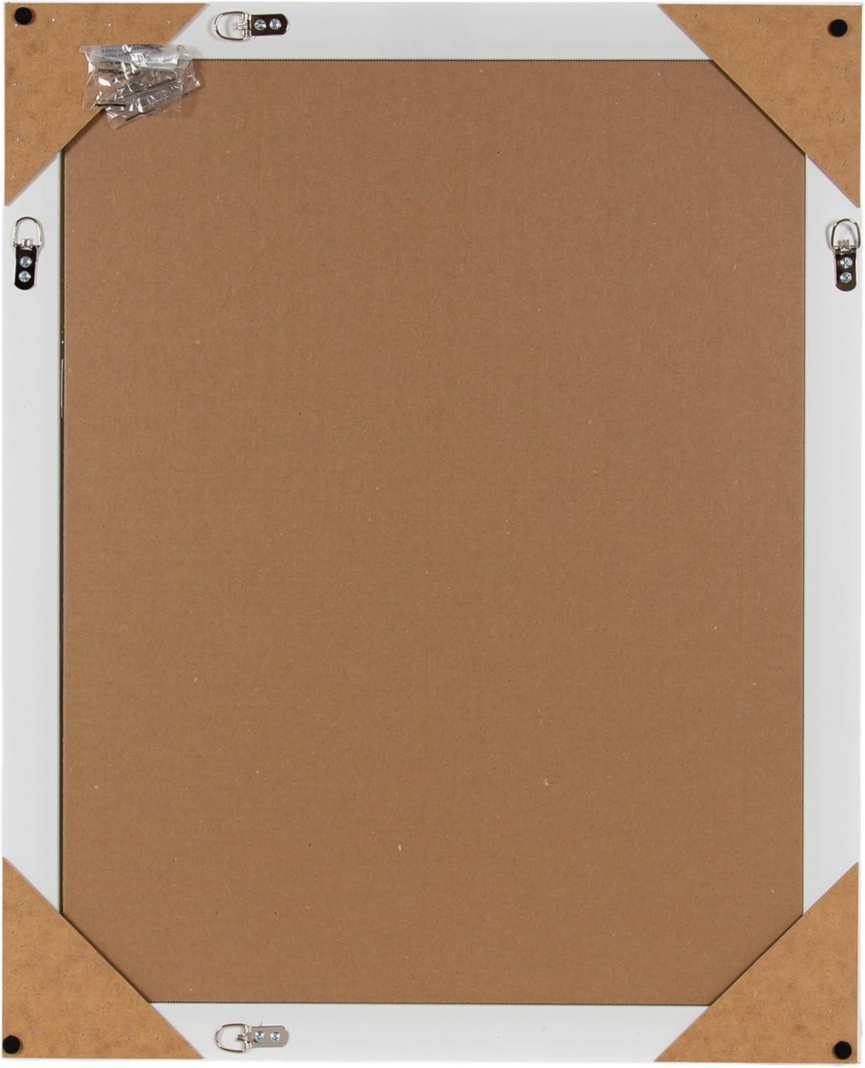 Kate and Laurel Kalla Traditional Framed Rectangle Bathroom Vanity Mirror, 26 x 32, White, Rectangular Beveled Bathroom Mirror for Over Sink or for Use as Entryway or Living Room Decor