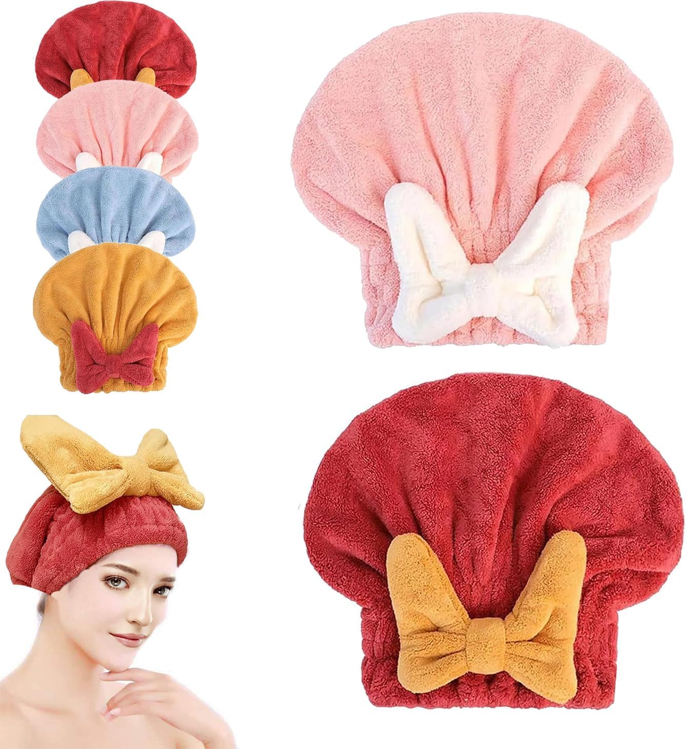 Microfiber Hair Drying Cap - Quick Dry & Absorbent -3 Microfiber Hair Drying Cap - Quick Dry & Absorbent -3