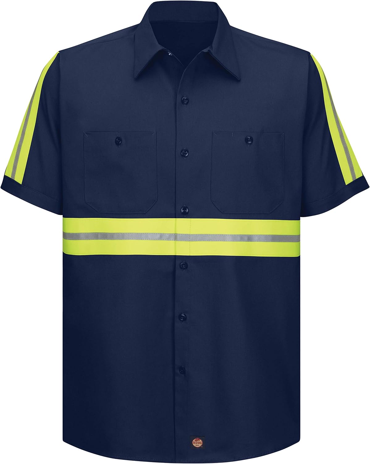 Red Kap Mens Short Sleeve Wrinkle-Resistant Cotton Work Shirt - Image 3