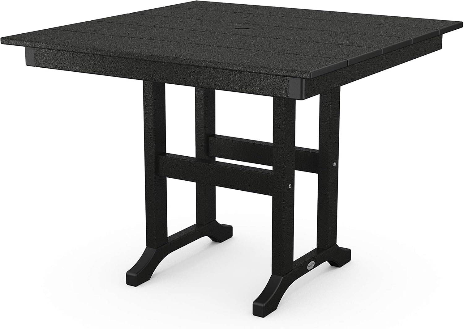 Black Polywood Square Outdoor Dining Table