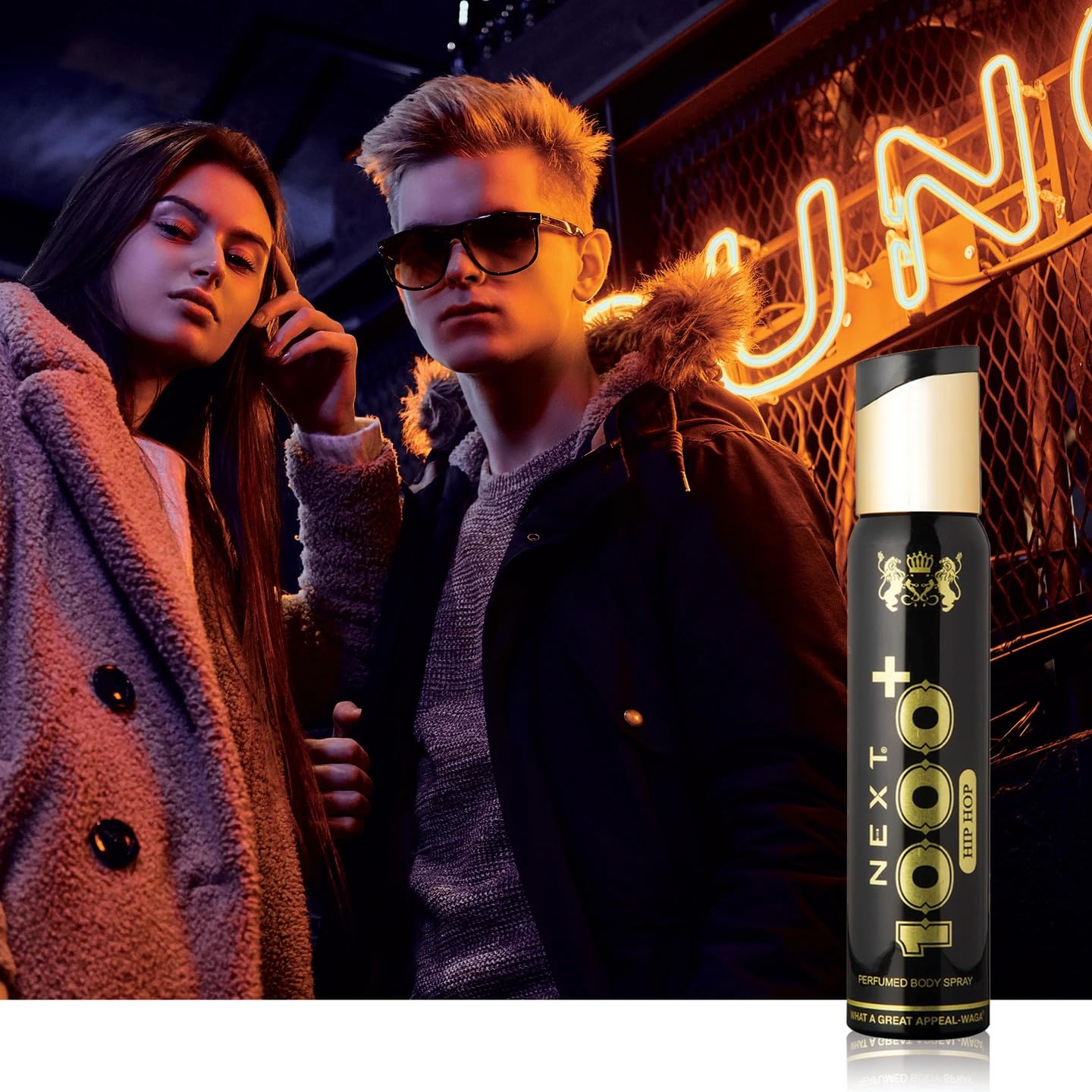 Next Care Hiphop 1000+ No Gas Deodorant for Men & Women | Odor Control | Long Lasting Body Spray | Daily Wear Deo, 150ml 2