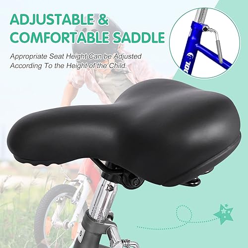 Miniatura 15 de LILYPELLE Triciclo triciclo de 16 pulgadas para principiantes y bicicletas de 3 ruedas de una sola velocidad, bicicletas de tres ruedas con cesta