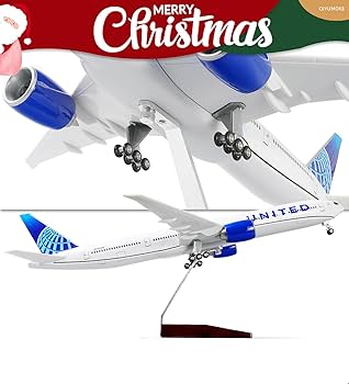 Amazon.com: QIYUMOKE 1/150 Boeing 777-300ER United 18.5 inchs