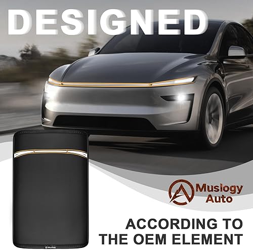 Miniatura 745 de Muslogy Funda de consola central compatible con Honda Pilot 2023 2024 2025, 2024 2025 2026 Ridgeline/Passport Accesorios para apoyabrazos, tapa