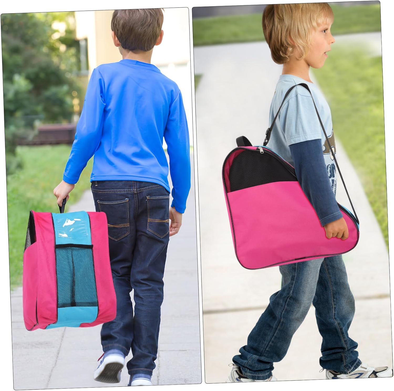 Happyyami Boys and Girls Roller Skate Bag Lightweight Skates Backpack for Easy Carrying and Protective Gear Versatile Sports Storage for Boy Girl