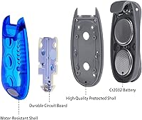 Vista 2 de 12 Pack Led Safety Light, Safety Light, High Visibility Strobe Running Lights Used for Bicycle, Walking Etc. Clip-On Running Lights Clip to Clothes