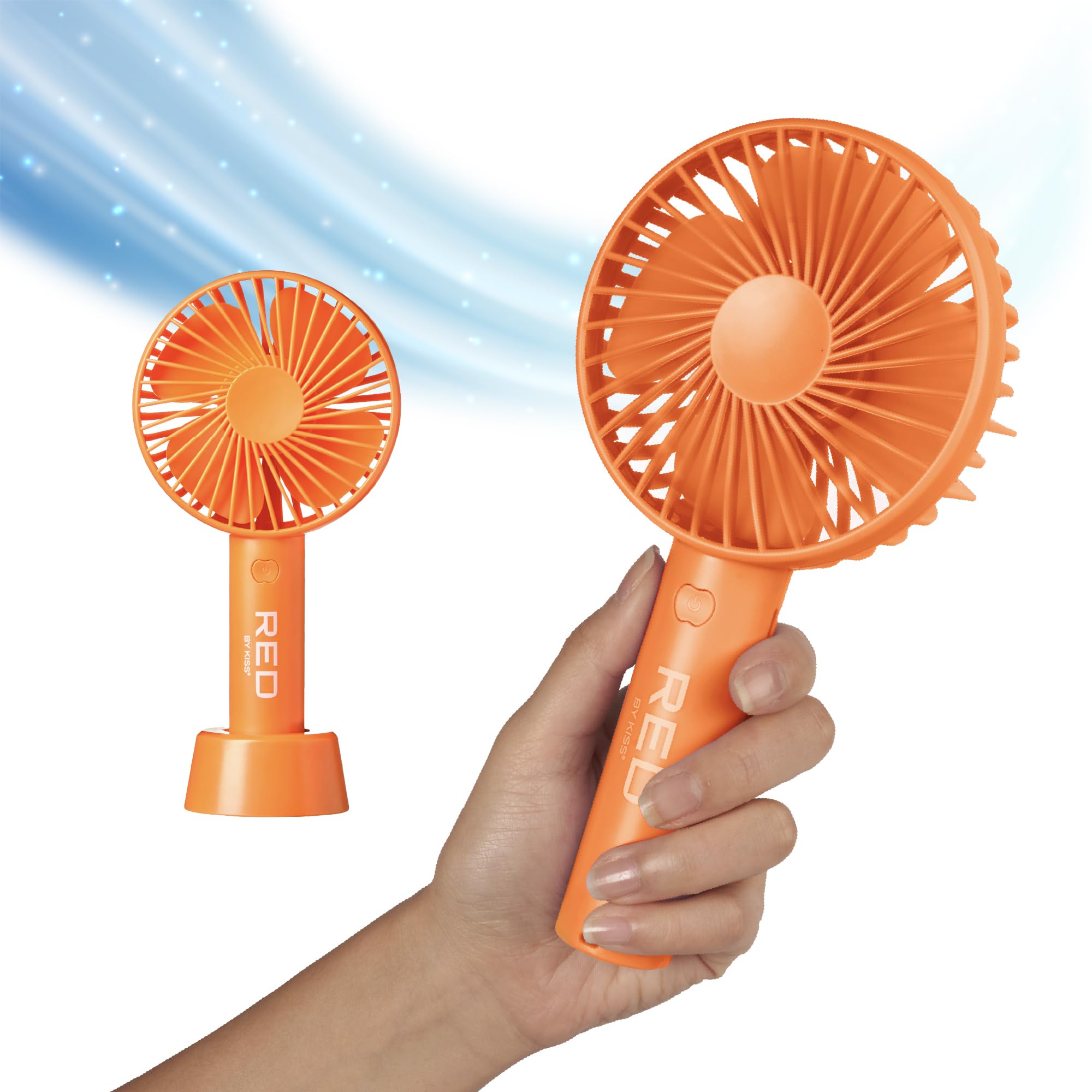Amazon.com: Red by Kiss Handheld Fan, Mini Portable Personal Desk