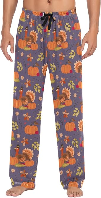 Squirrel Cat Dog Pajama Pants for Men Comfort Sleep Lounge Bottoms Straight-fit with Pockets S-XXL