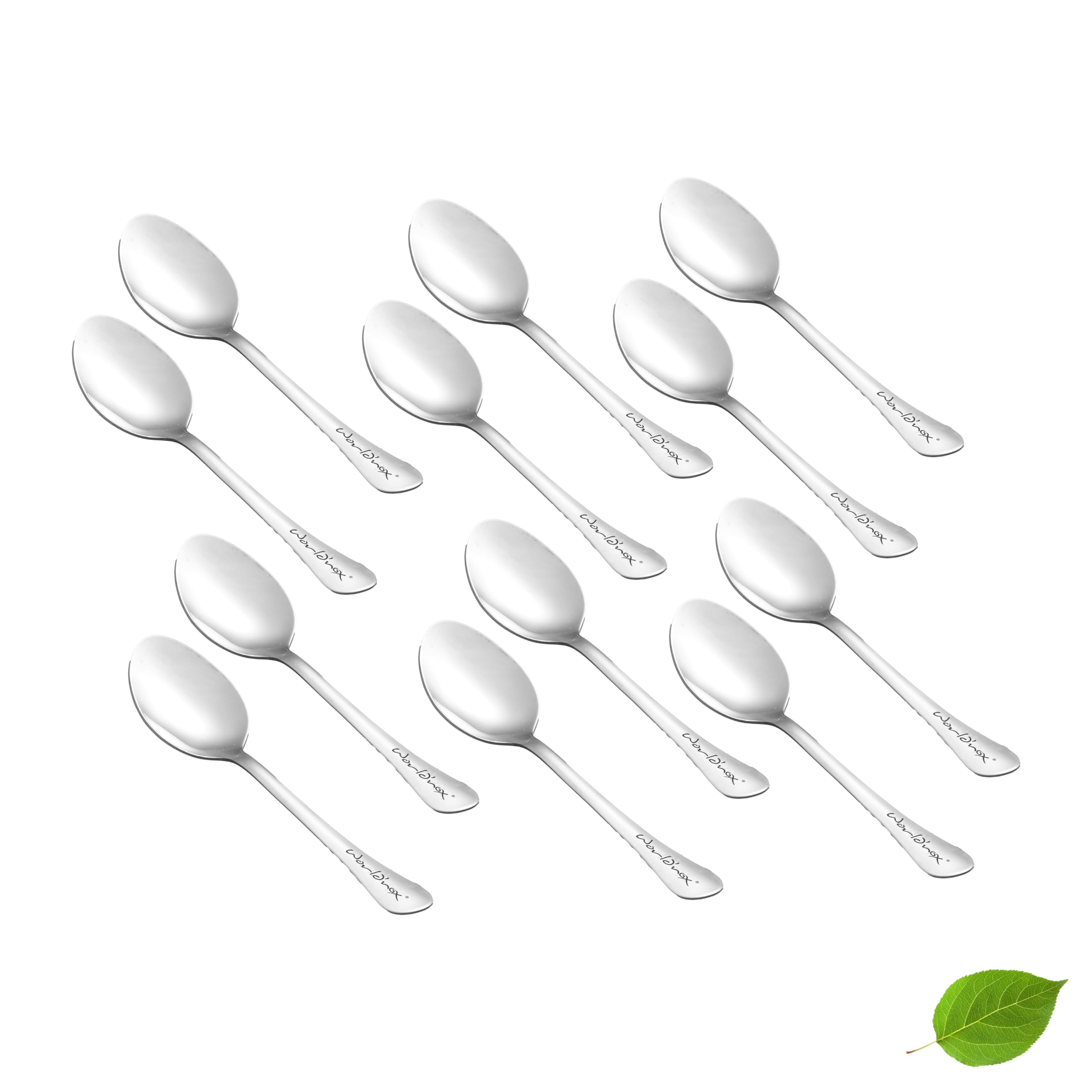 World'Nox Stainless Steel Spoon [Set of 12] | High Grade Cutlery