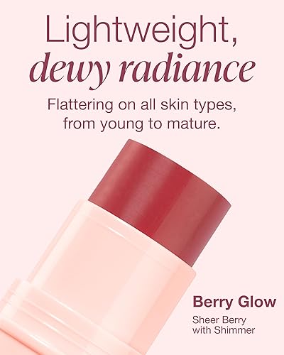 Miniatura 3 de Mineral Fusion 3-in-1 Color Stick - Hydrating Tinted Cream Blush for Cheeks, Lip and Eye - Natural Multi Use Makeup (Berry Glow)