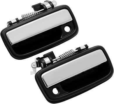 Gledewen Exterior Door Handle Front Left & Right Pair with Key Hole | Replacement for 1995-2004 Toyota Tacoma, 2004-2012 Toyota Hilux | Replaces# 6922035030, 6921035030, 769MX, 768MX