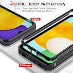 LeYi for Samsung A03s Phone Case: Galaxy AO3s Case with Slide Camera Cover + [2 Packs] Screen Protector, 360 Full Body Military-Grade Phone Case with Kickstand for Samsung Galaxy A03s, Black
