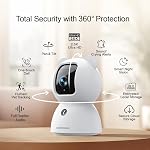 2.5K Pet Camera, Indoor Security Cam, Free AI Pet/Person/Cry Detection, Dog/Cat/Baby Monitor Pan Tilt 2.4GHz WiFi, Night Vision, Full Duplex Audio Caméra Surveillance Intérieur