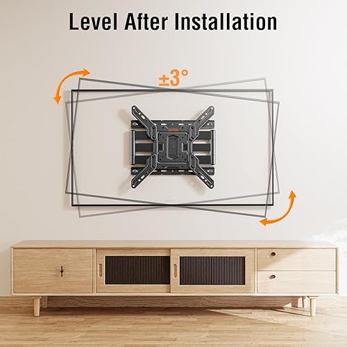 Miniatura 7 de ELIVED Soporte de pared para TV ultra delgado para la mayoría de televisores de 26 a 60 pulgadas, soporte de TV de perfil bajo, soporte de pared