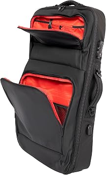 DJBAG KMAX MK2 - Fits AlphaTheta DDJ-GRV6, Rane ONE, Pioneer DDJ 1000 FLX6, Denon SC LIVE2, Traktor S4 S5 S8, Mixon 8 Pro, Backpack style for DJ Controller, TSA Lock | int. 27.56 14.17 3.94 in