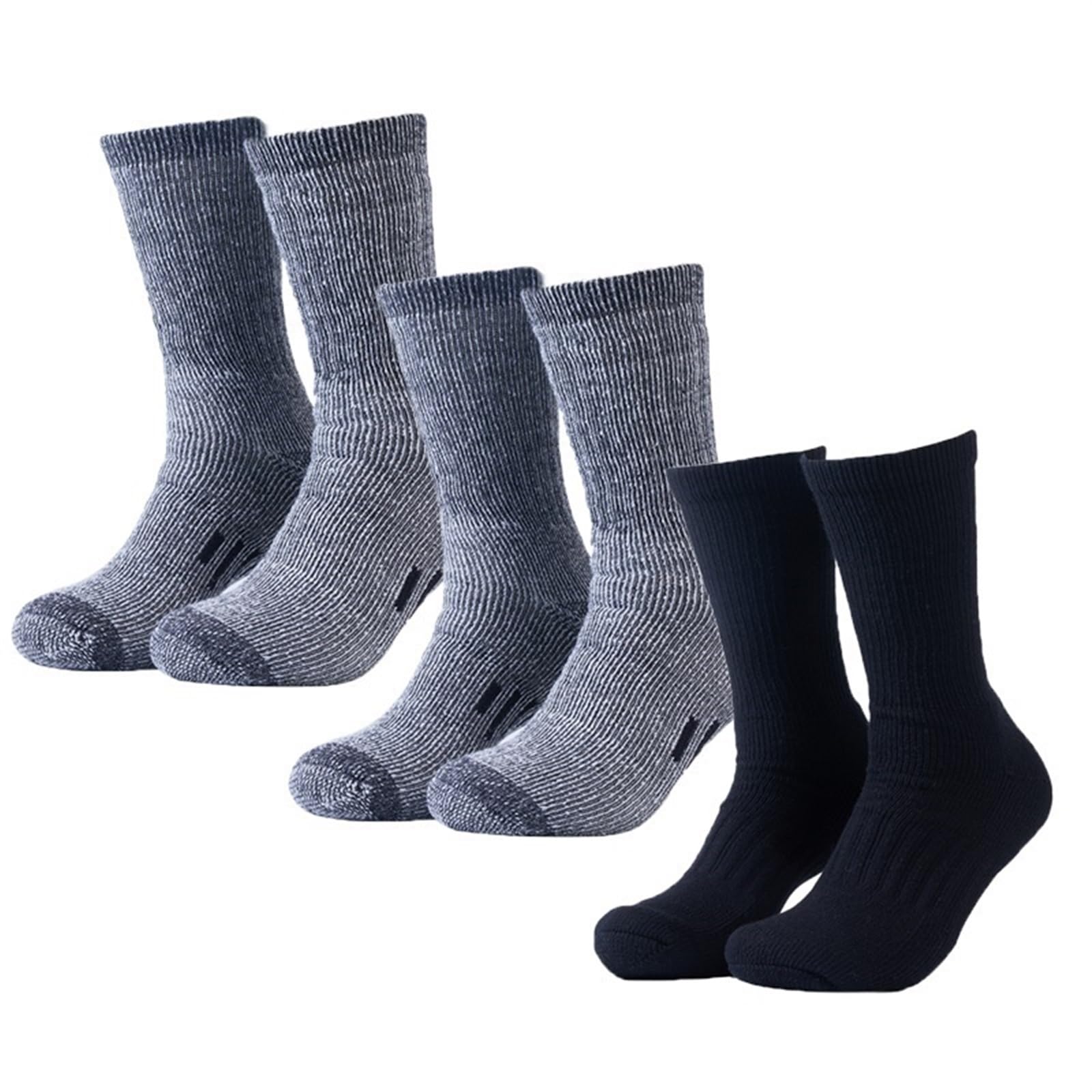 Calcetines Esqui Calcetines de lana for hombre, medias for botas senderismo, 80%, calcetines térmicos más gruesos, deportes al aire libre, ciclismo, esquí, invierno