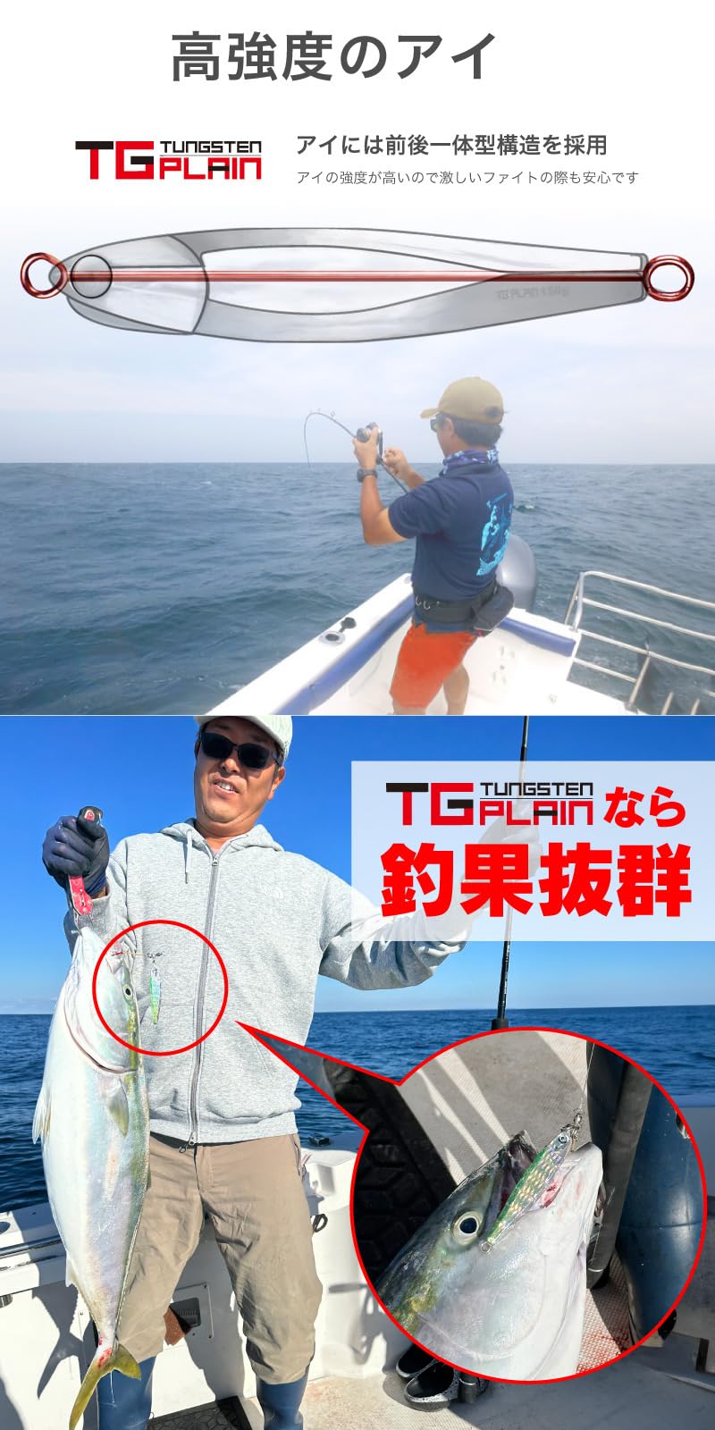 Amazon.co.jp: FUNKS TGプレーン タングステン ジグ 200g ×2個 未塗装