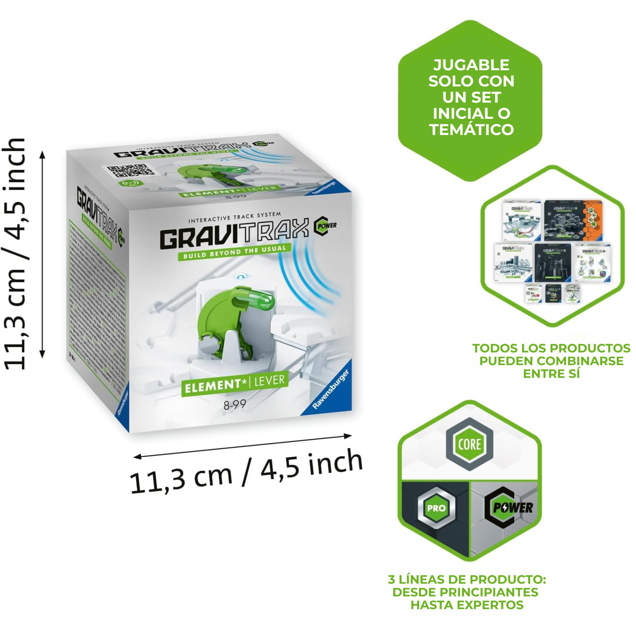 Ravensburger - GraviTrax Power Lever, Juego STEM Innovador y Educativo, 8+ Años, Accesorio