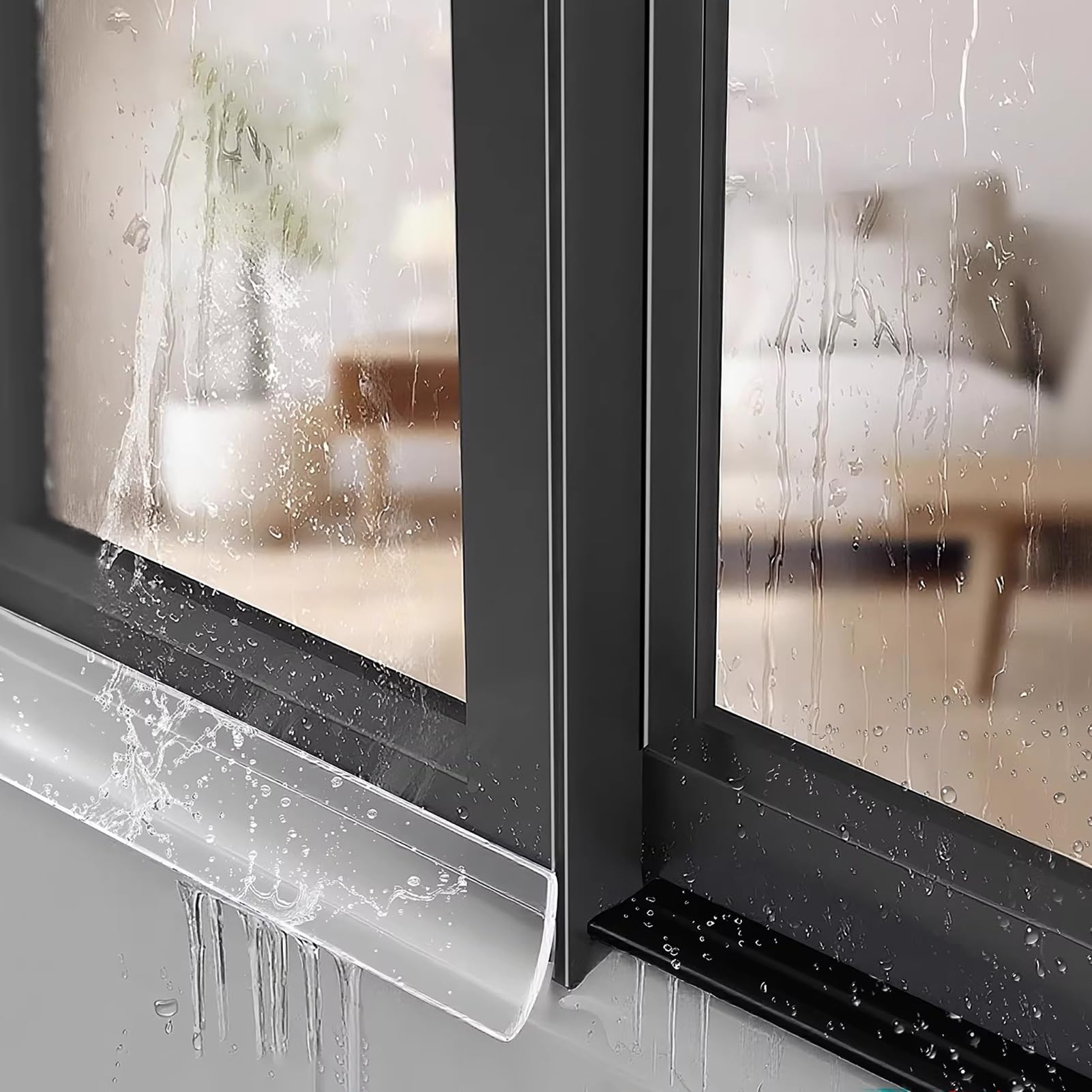 Joint d'étanchéité anti-pluie de 3m pour stopper l'eau sous la porte d'entrée