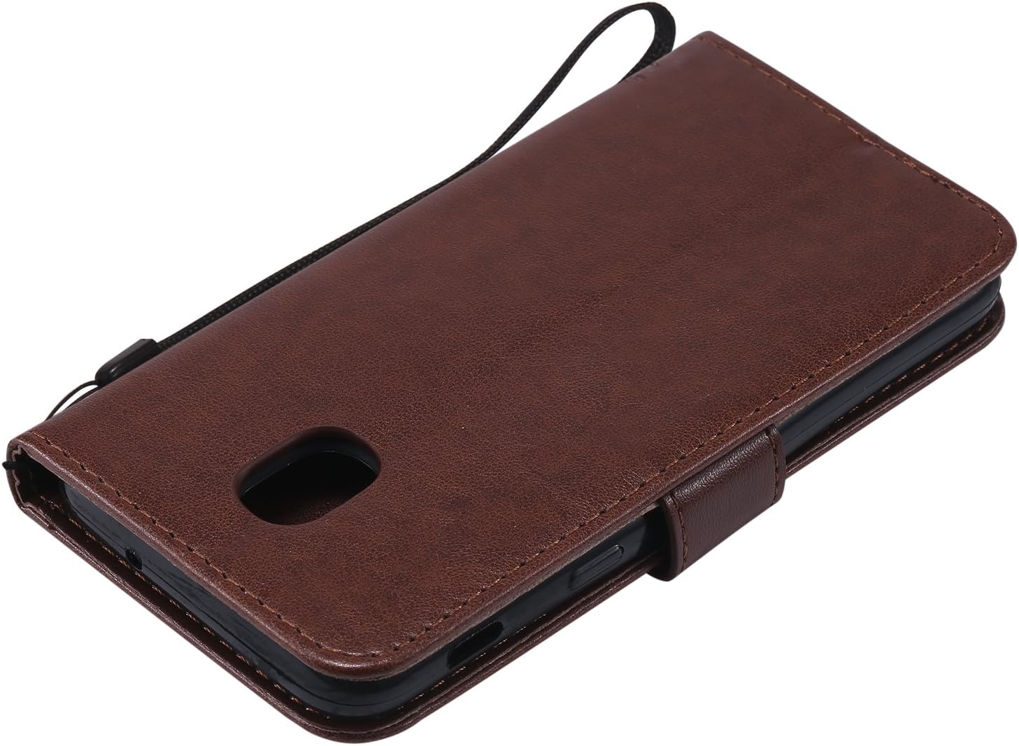 Galaxy J3 2018 Case,Express Prime 3 Case,J3 Star Case,J3 V 3rd Gen Case,J3 Achieve Case,PU Leather Case Emboss Love Tree Cat Card Holder Flip Case for Samsung Galaxy J3 2018/Amp Prime 3 Brown