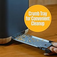 Vista 6 de Westinghouse Tostadora de diseño escandinavo con ranuras anchas, bandeja extraíble para migas, 6 niveles de tostado y opciones