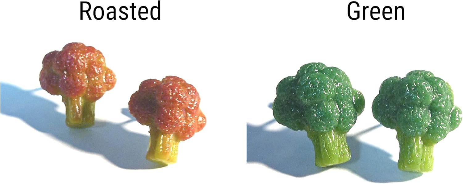 Broccoli Stud Earrings - Tiny Food Jewelry